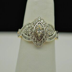 14k Multi Diamond Ring